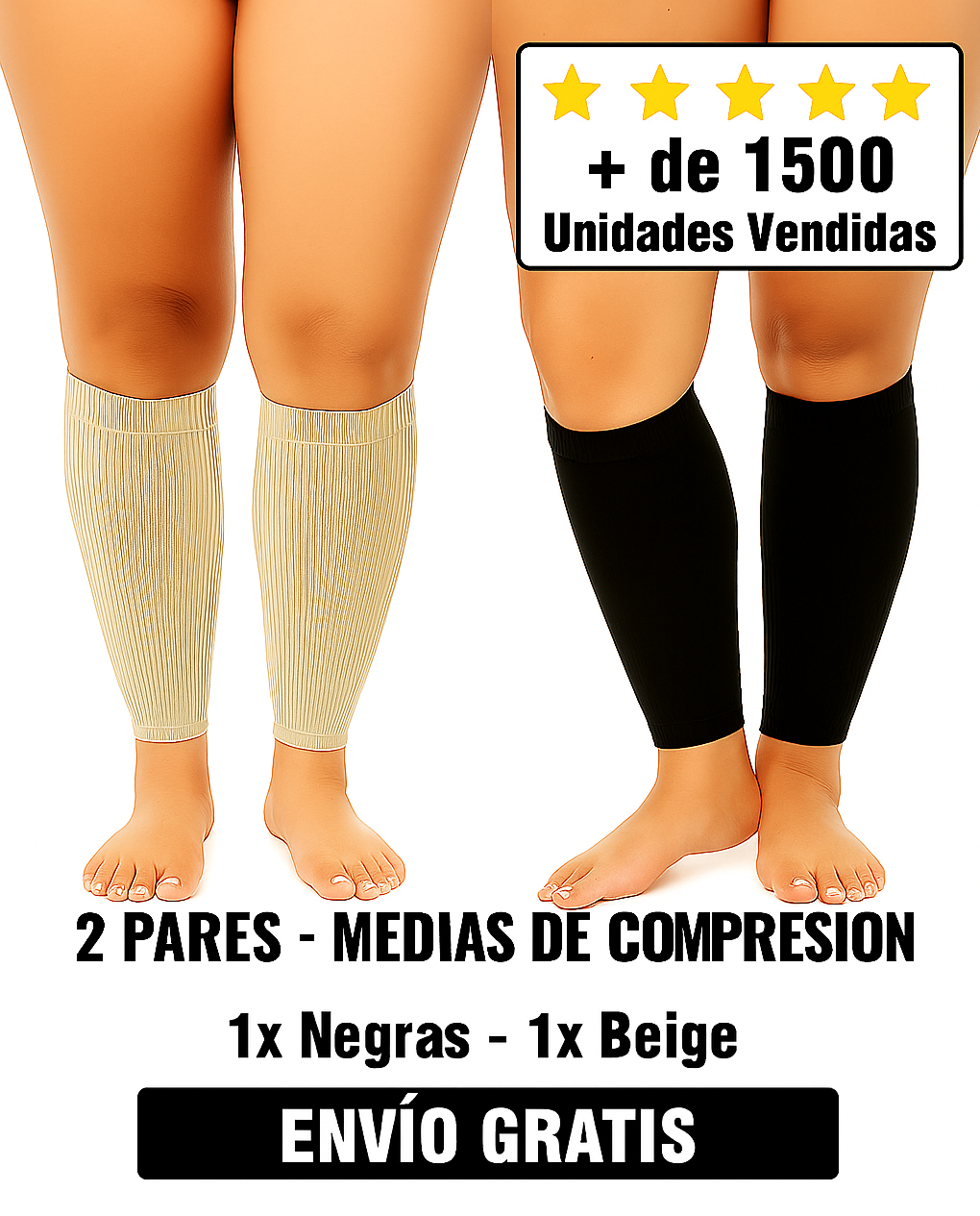 Medias de Compresion PROLEGS X 2 PARES