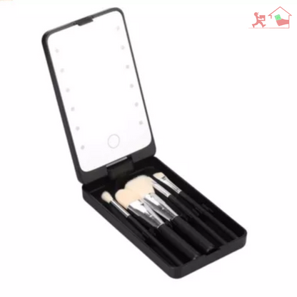 Espejo Luz Led Con Brochas