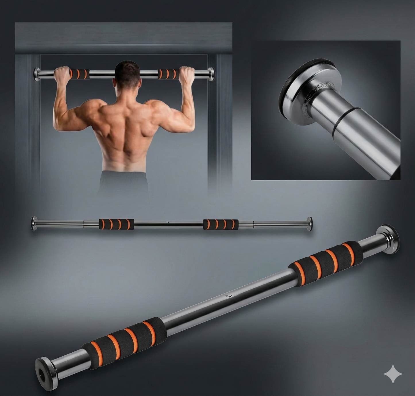 PowerDoor Fit – Barra de Dominadas Ajustable