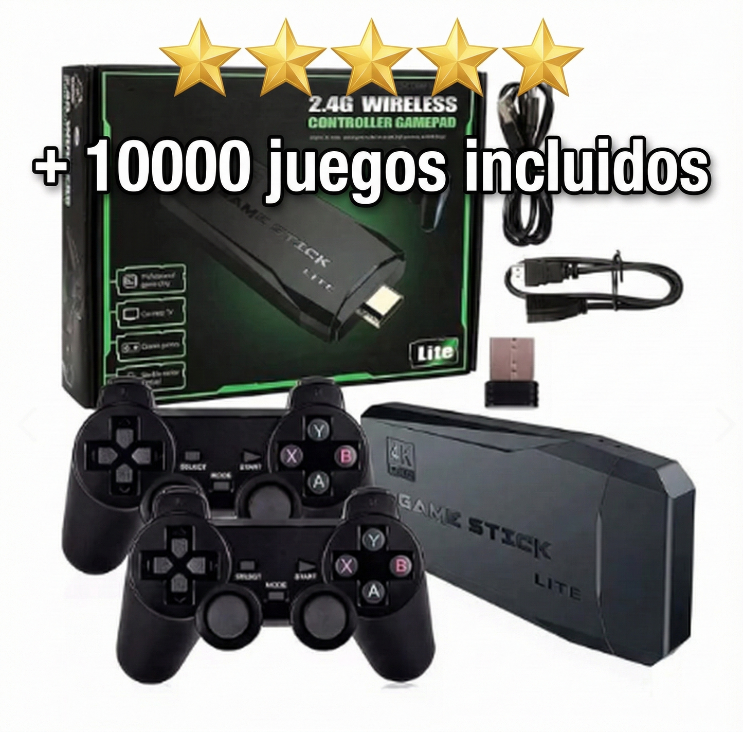 Consola Videojuegos Usb (Incluye 2 Controles)