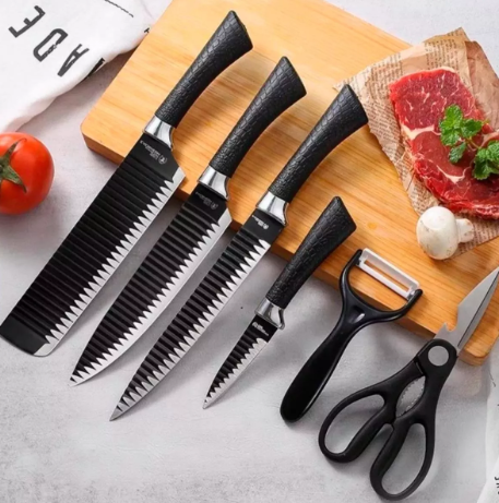 Set cuchillos + utensilios de cocina