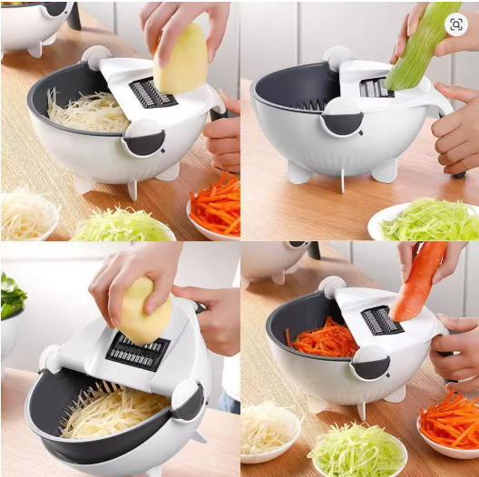 Combo Rallador 9‑en‑1 & Afilador