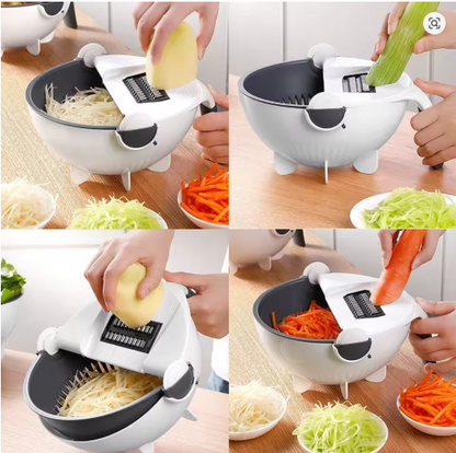 Combo Rallador 9‑en‑1 & Afilador